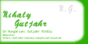 mihaly gutjahr business card